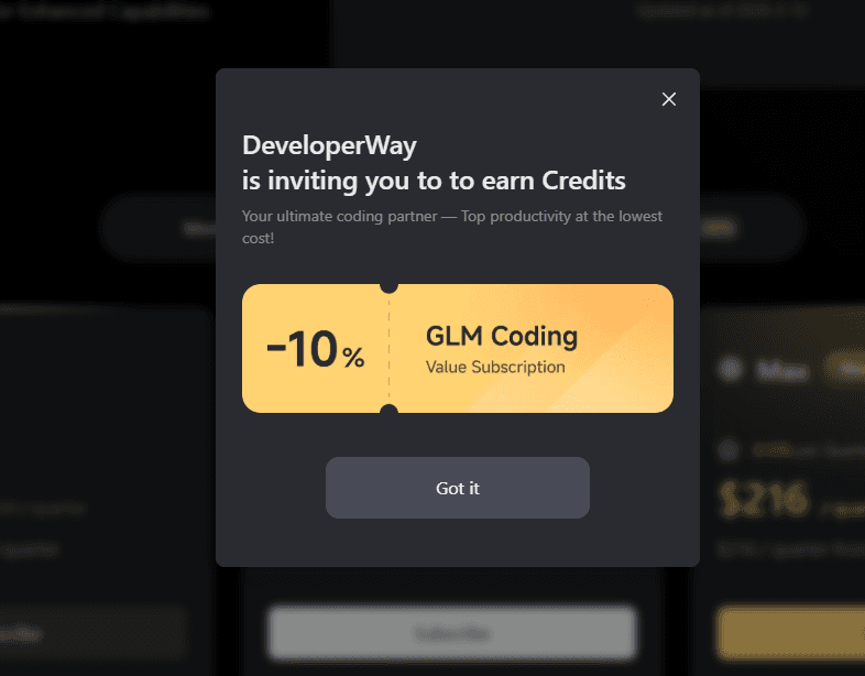 GLM Coding sconto